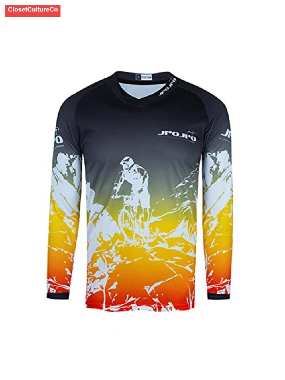 Kids Cycling Jersey Boys Girls Mountain Bike Motocross Long Sleeve Shirt